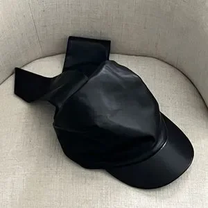 Polene | Accessories | Polne Leather Cap In Black | Poshmark display picture 2
